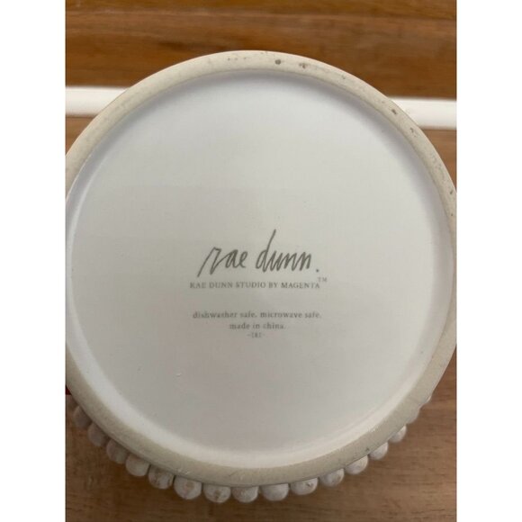 VHTF NWOT Rae Dunn "Bake" White Ceramic Soufflé Dish Studio Collection - Picture 4 of 5